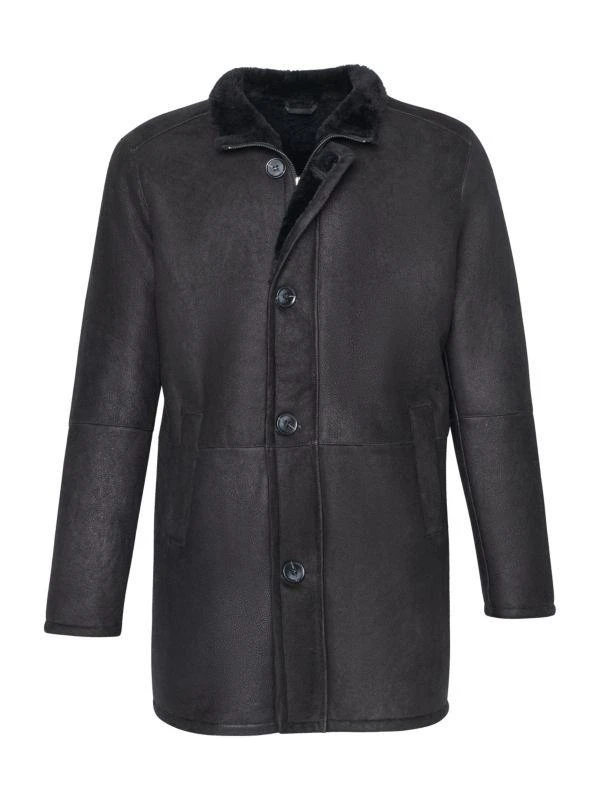 WOLFIE FURS Made For Generations™Single Breasted Shearling Coat 1