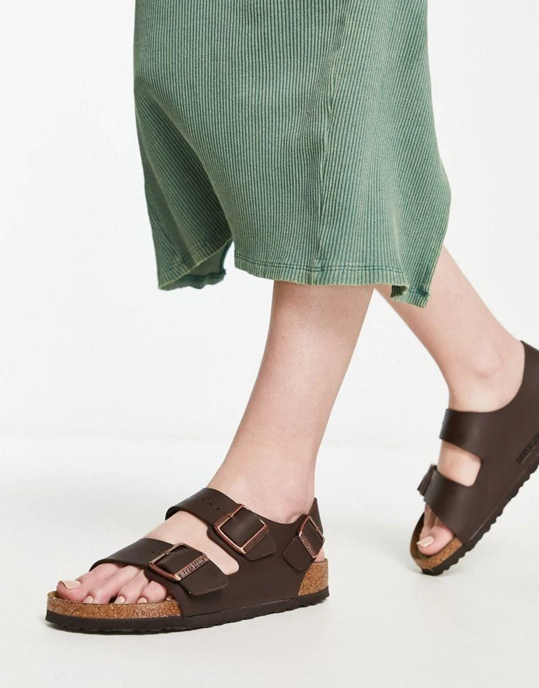 Birkenstock Birkenstock Milano Birko-Flor sandals in brown 1