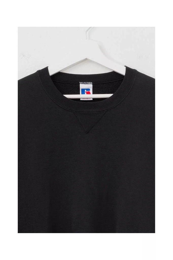 Russell Athletic Vintage 1990s Russell Athletic Black V-Stitch Crewneck Sweatshirt 2