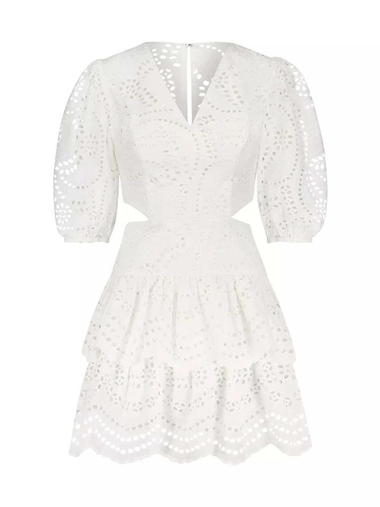 BCBG Eyelet Lace Fit-&amp;-Flare Cocktail Dress 1