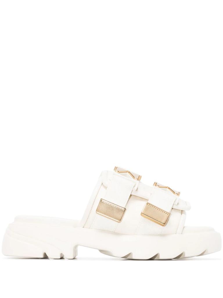 Bottega Veneta Flash chunky slide sandals - women -  -  - White