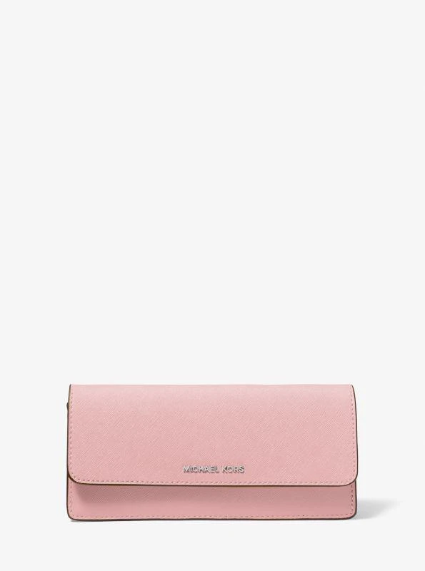 Jet Set Large Saffiano Leather Snap-Front Wallet – On Sale  Michael Kors Jet Set Large Saffiano Leather Snap-Front Wallet main image 0