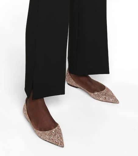 Jimmy Choo Love glitter ballet flats 4