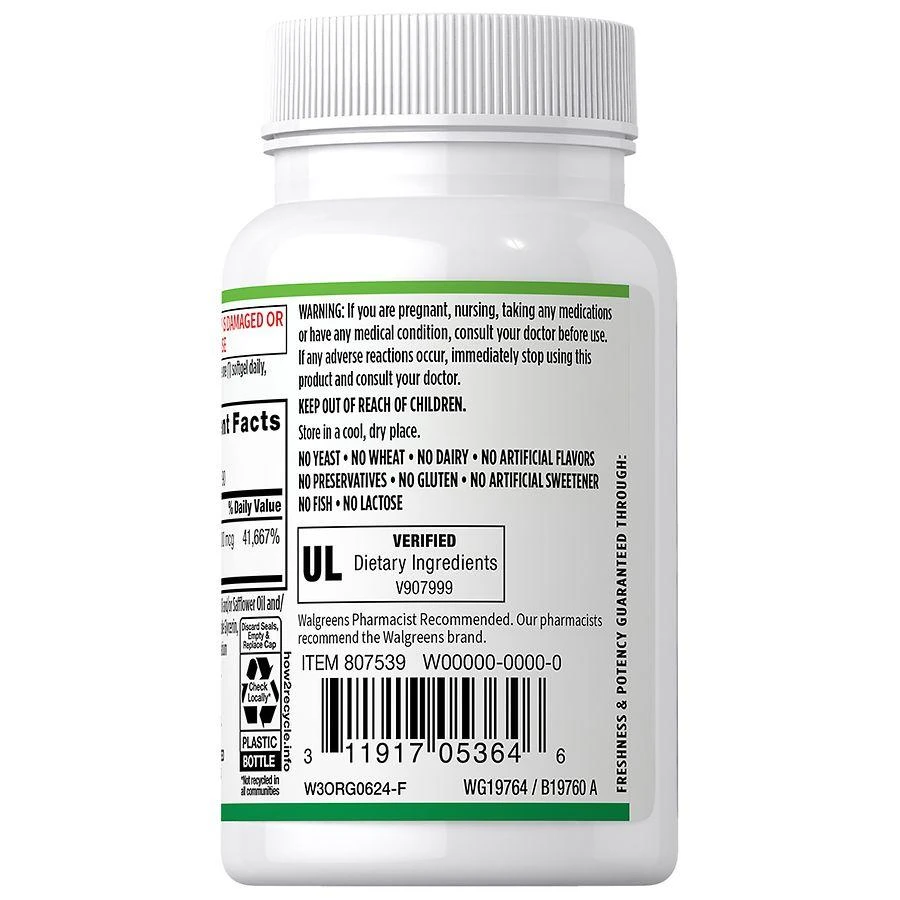 Walgreens Free & Pure B12 Softgels 2