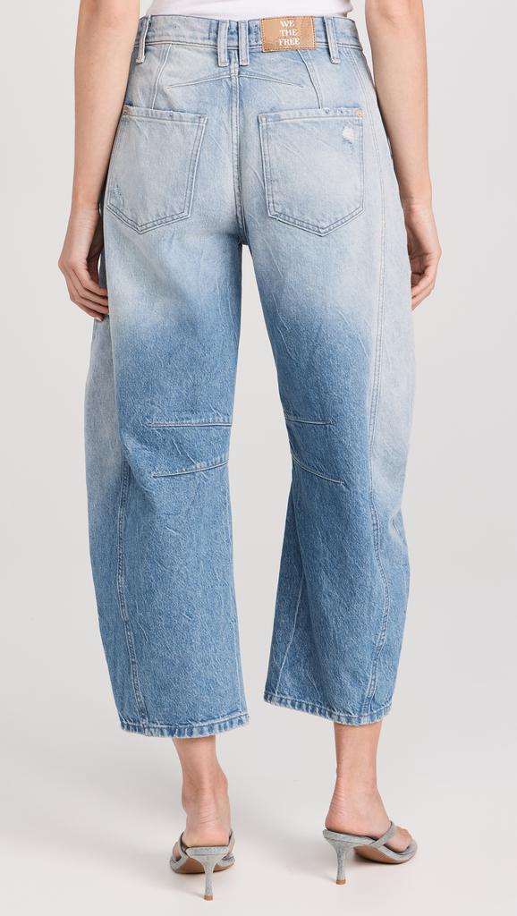Free People Good Luck Mid-Rise Barrel Jeans