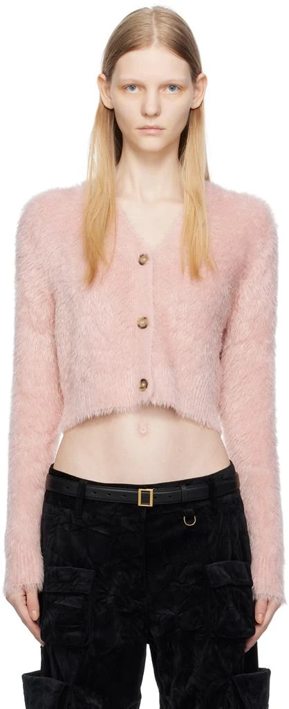 Acne Studios Pink Fluffy Cardigan 1