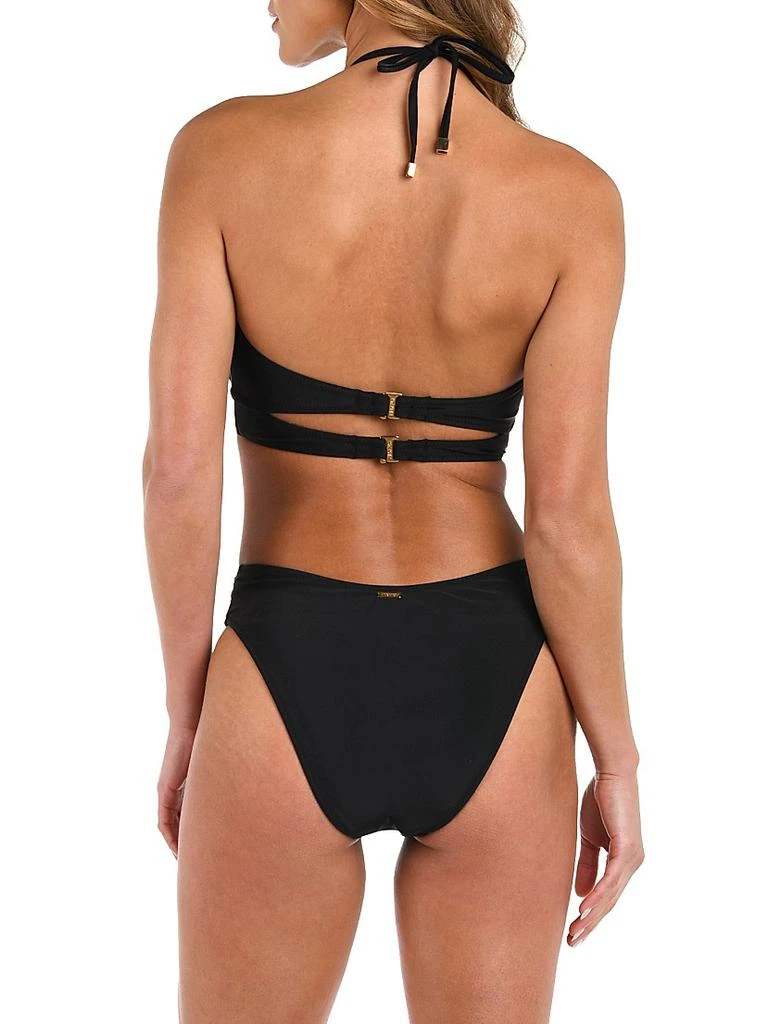 L'Agence Solids Sirena Solid Halterneck Bikini Top 3