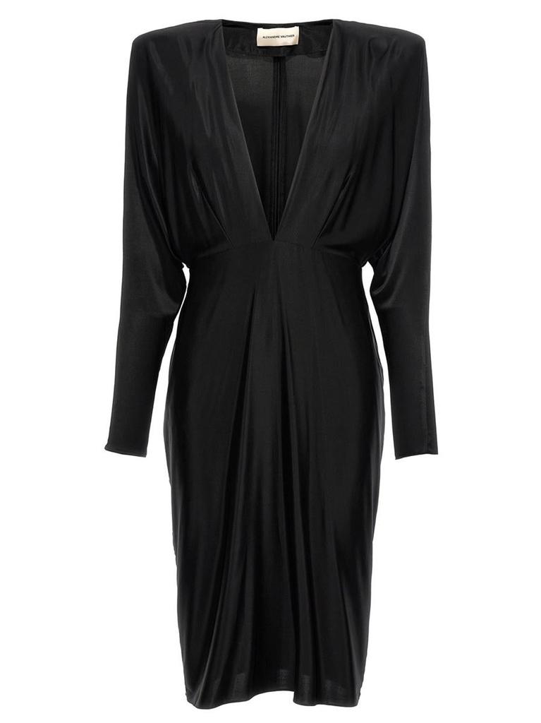 【関税込み】ALEXANDRE VAUTHIER V-neck jersey dress Alexandre Vauthier Alexandre Vauthier V-Neck Jersey Dress