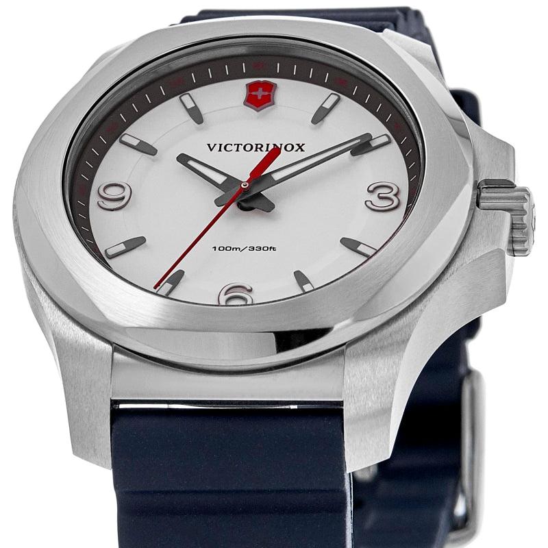 Swiss Army I.N.O.X. V Quartz White Dial Blue Rubber Strap Women's Watch 241919