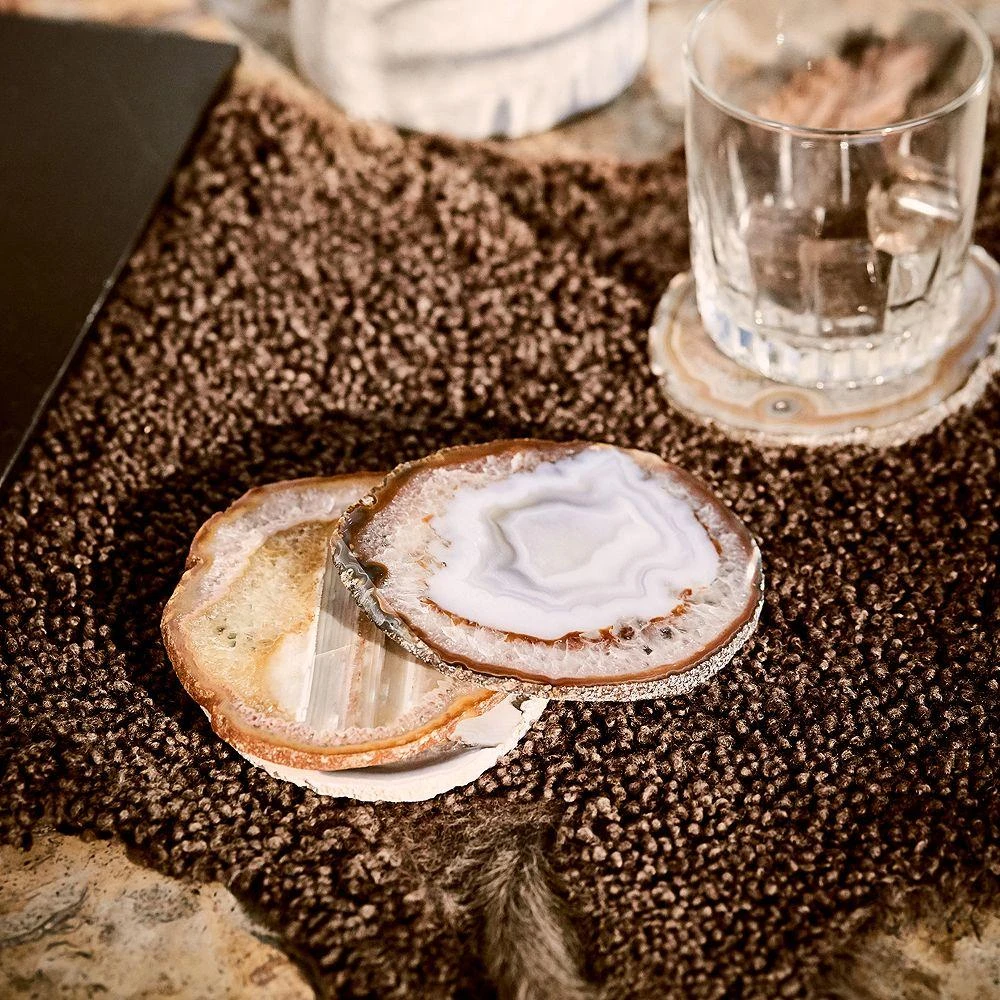 ANNA New York Pedra Gemstone Coasters, Set of 4 4