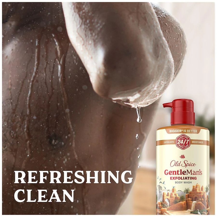 Old Spice Body Wash for Men, 24/7 Shower Fresh, Exfoliation + Moisturization Brown Sugar + Cocoa Butter 2
