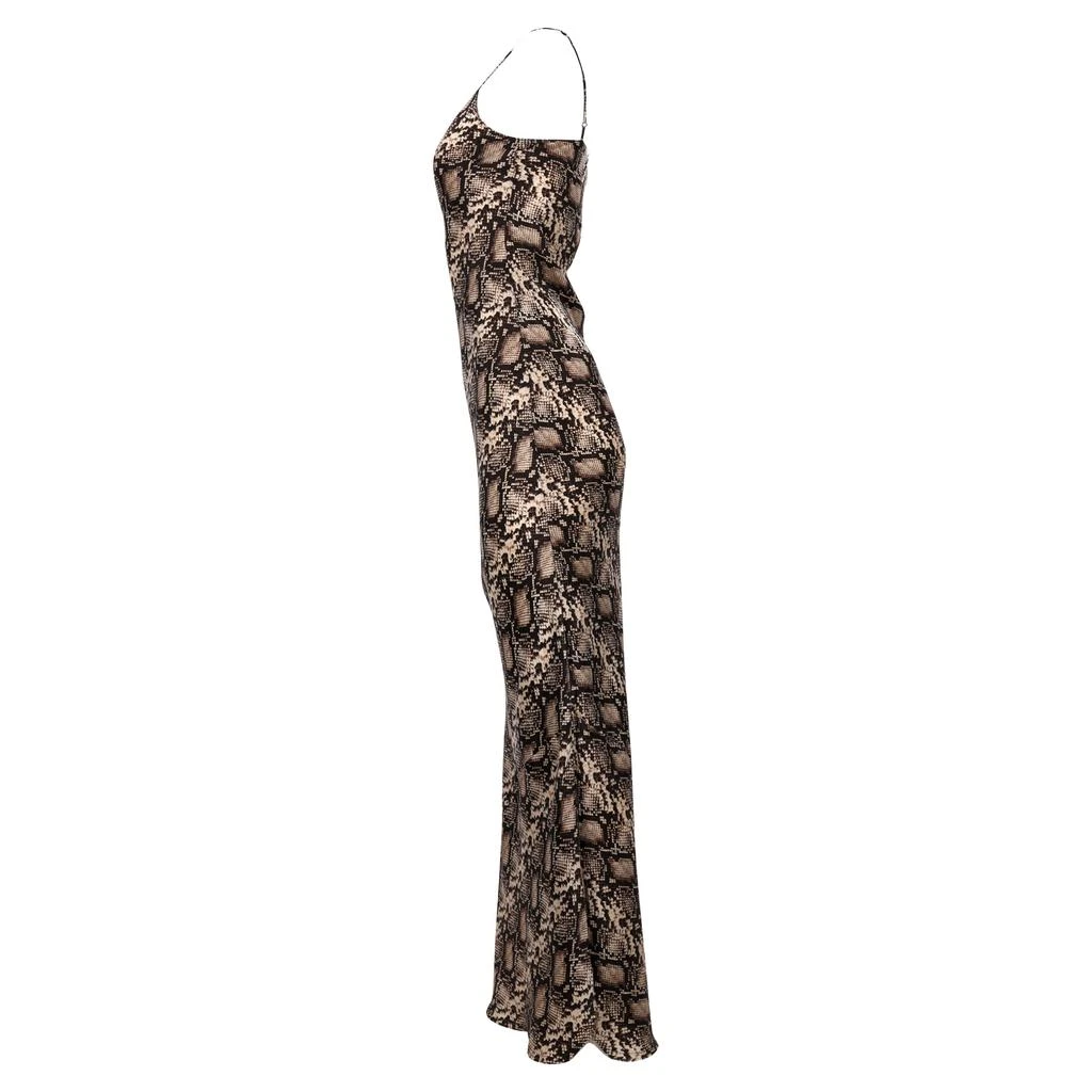 Nili Lotan Nili Lotan Snake Print Maxi Dress in Animal Print Silk 2