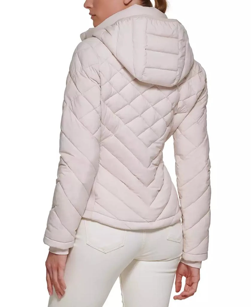 Calvin Klein Womens Side-Panel Hooded Packable Puffer Coat, Created for Macys 2