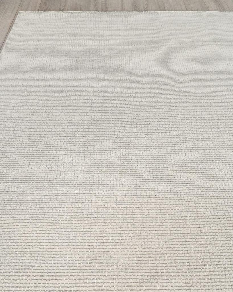 Exquisite Rugs Key West Hand-Tufted Light Silver Rug, 8' x 10'