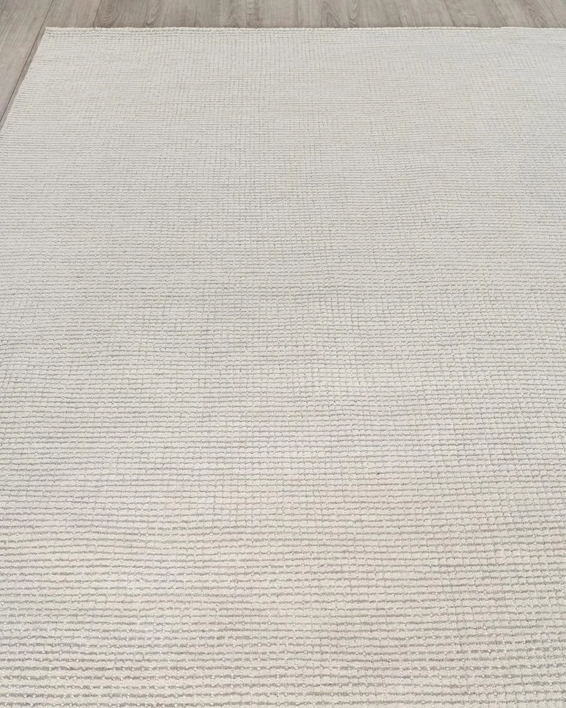 Exquisite Rugs Key West Hand-Tufted Light Silver Rug, 8' x 10' 2