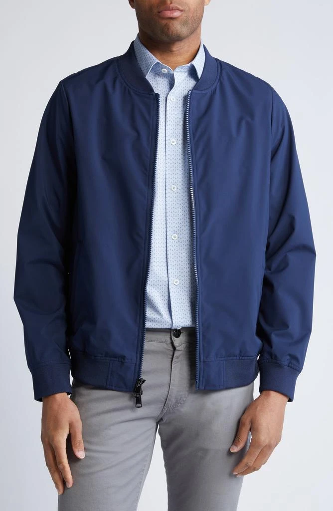 BUGATCHI Water Repellent Nylon Bomber Jacket 1