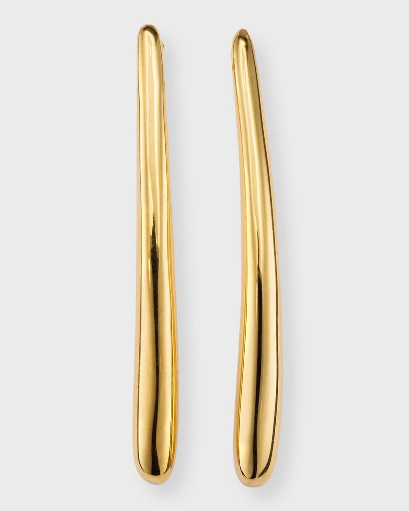 Lisa Nik Golden Dreams 18K Yellow Gold Linear Bar Earrings 1