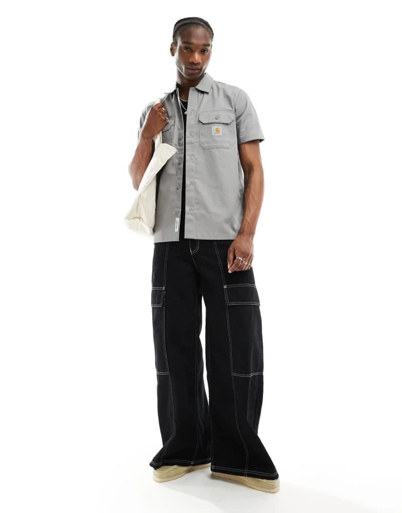 Carhartt WIP Carhartt WIP master shirt in grey 4