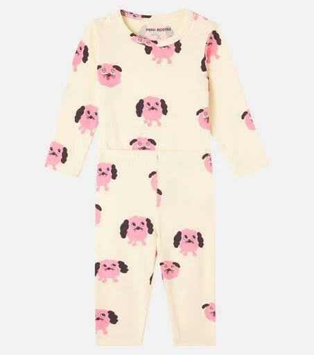 Yellow Doggies Baby Set Baby - Mini Rodini