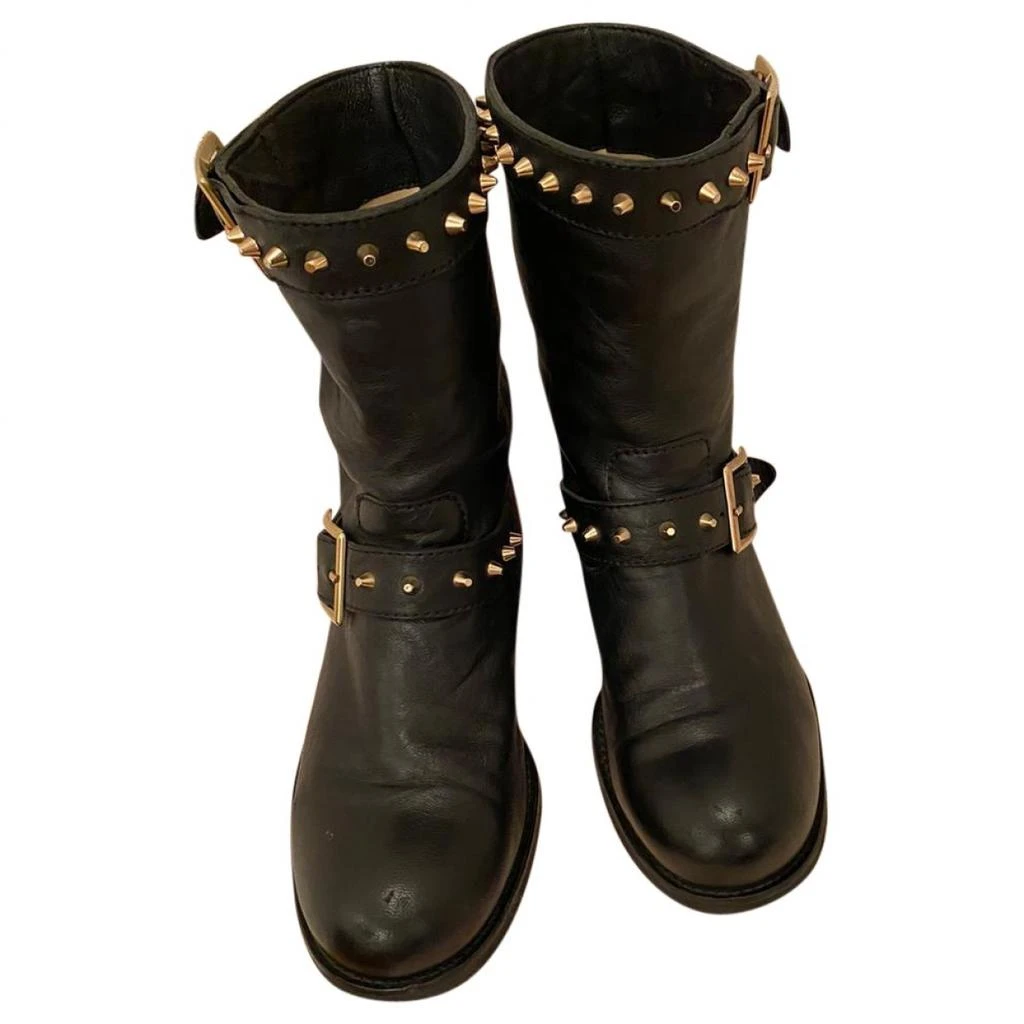 Jimmy Choo Jimmy Choo Youth leather biker boots 1