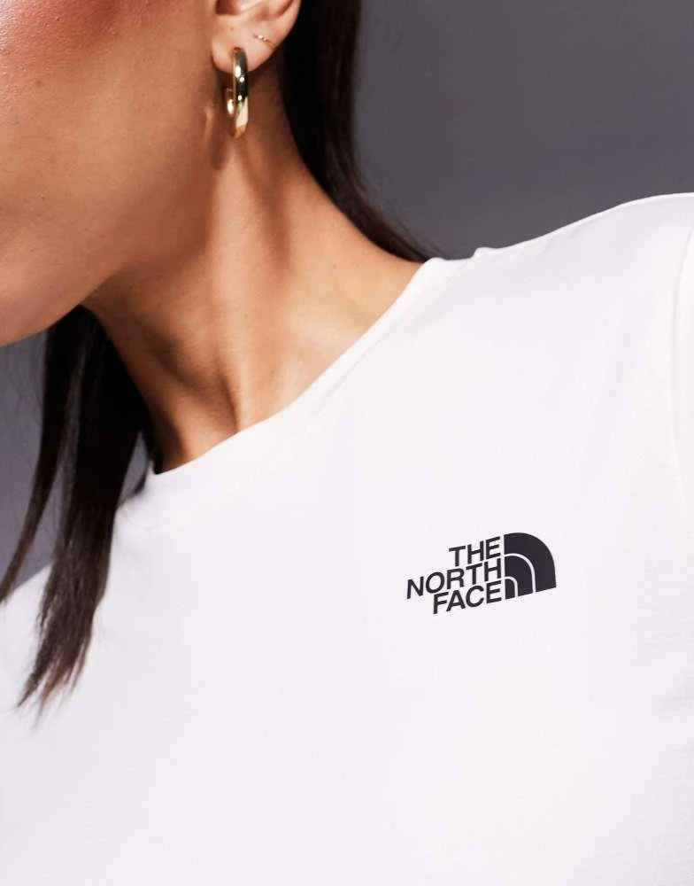The North Face The North Face Training Flex logo t-shirt in off white 3