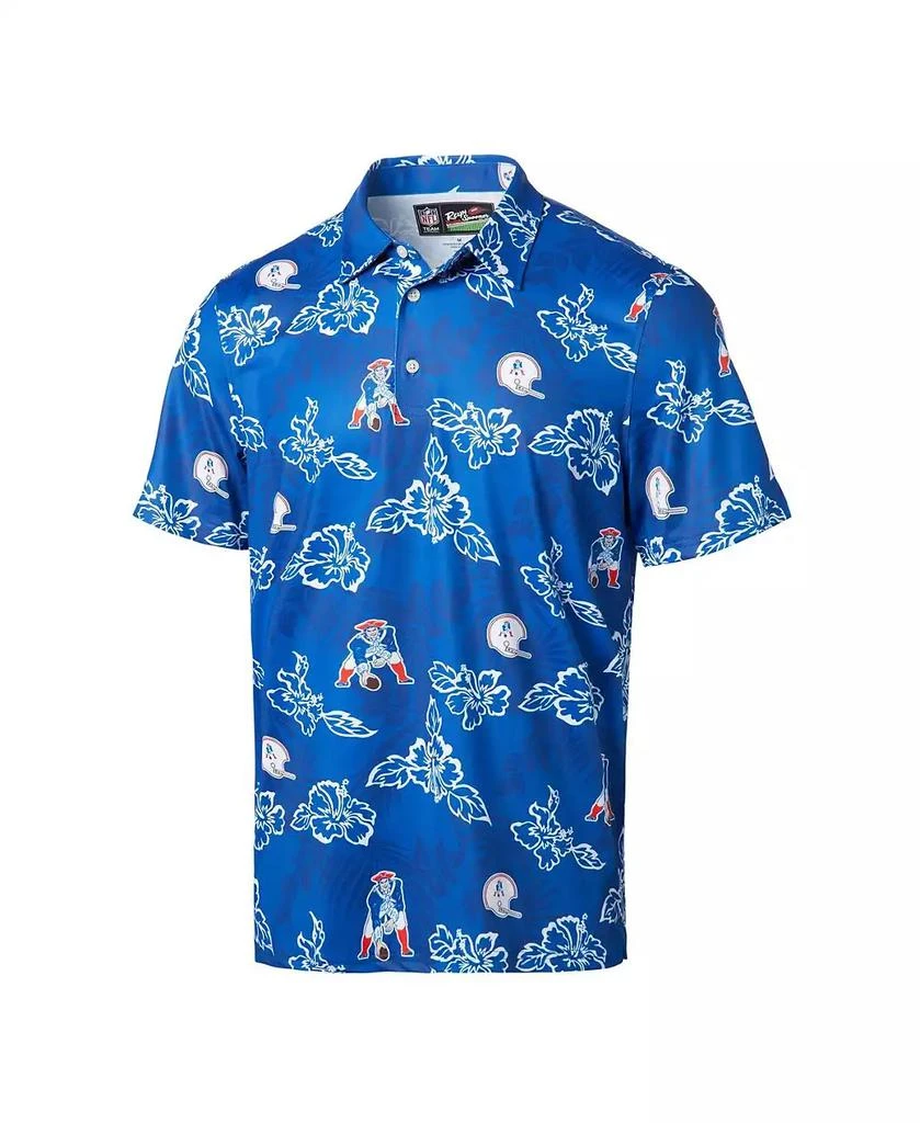 Reyn Spooner Men's Royal New England Patriots Throwback Pua Performance Polo Shirt 2