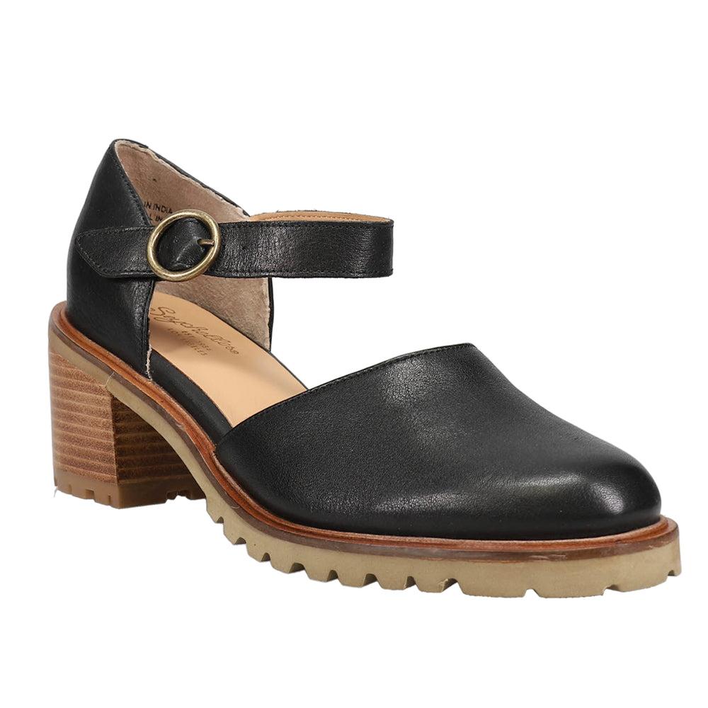 Seychelles Lock and Key Round Toe Mary Jane Block Heel Pumps
