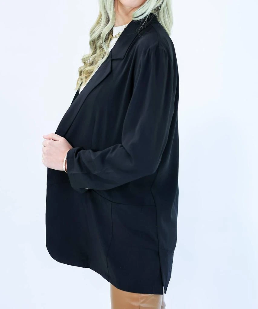 DAVI 
DANI Romantic Story Tunic Blazer In Black 2