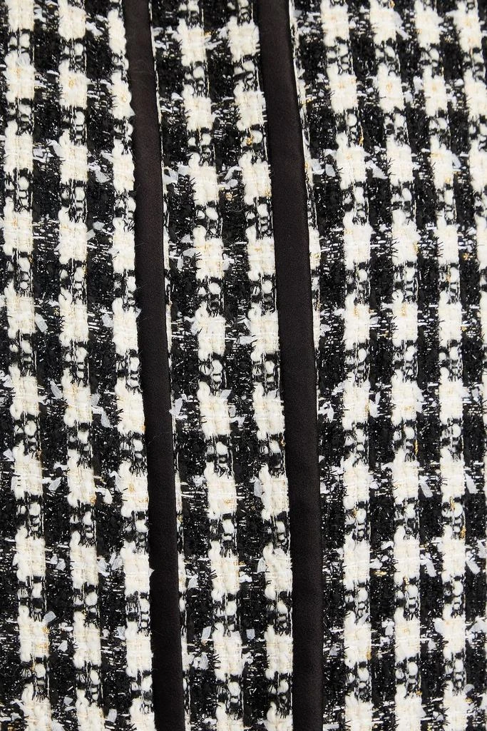 Alice + Olivia Metallic houndstooth tweed jacket 4