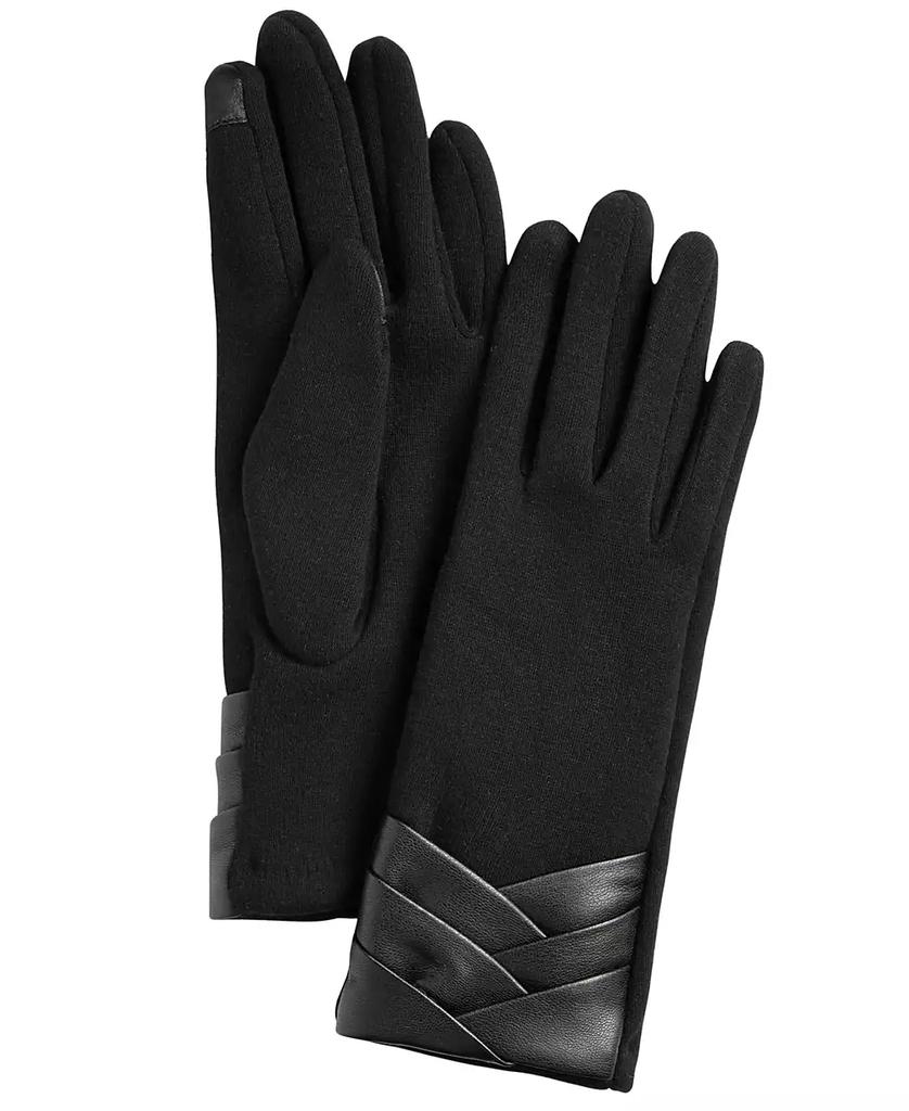 MARCUS ADLER Women's Pleated Cuff Jersey Touchscreen Gloves