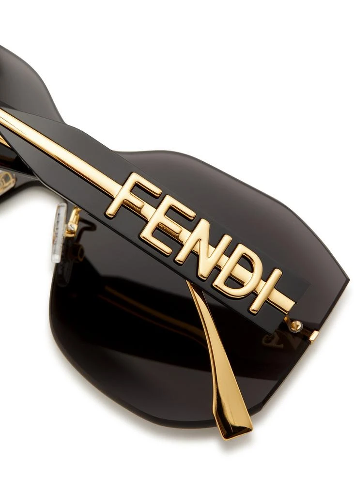 Fendi Fendigraphy rimless oversized sunglasses 3
