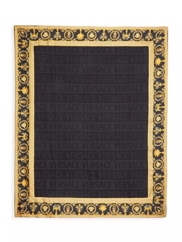 Versace Barocco &amp; Robe Wool Throw 2