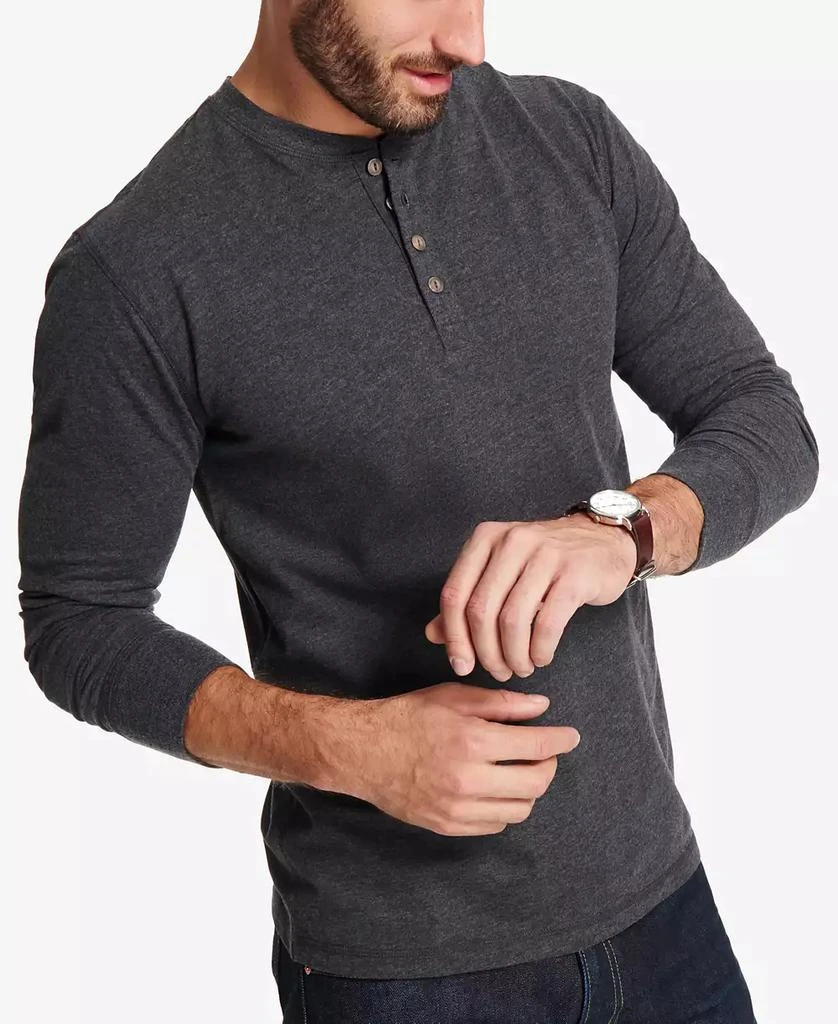 Weatherproof Vintage Men's Long Sleeve Brushed Jersey Henley T-shirt 3