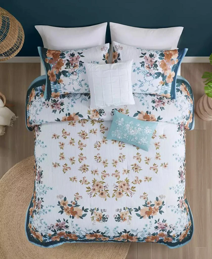 Madison Park Jules Cotton Floral 5-Pc. Comforter Set 3