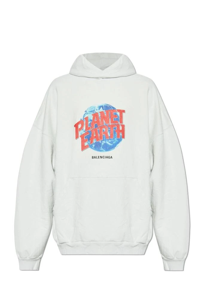 Balenciaga Balenciaga Planet Earth Printed Hoodie 1