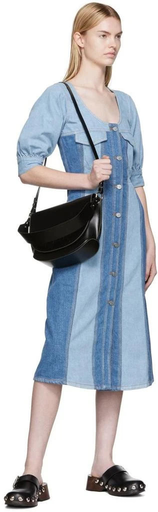 Ganni Blue Denim Midi Dress 4