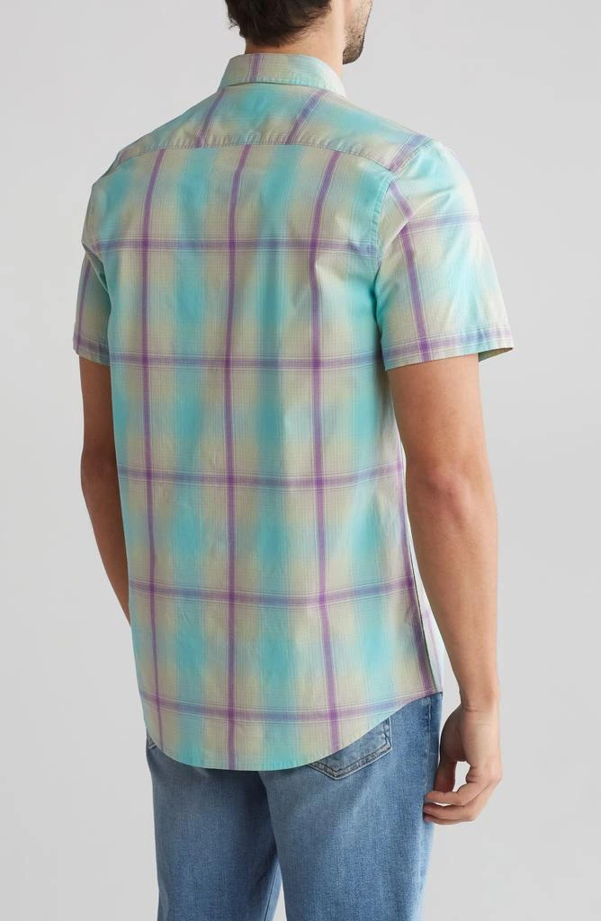 Abound Windowpane Short Sleeve Button-Up Shirt 2