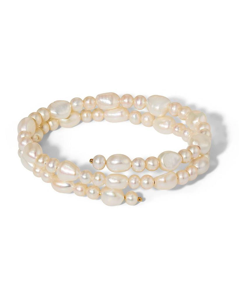 Nadri Poppy Cultured Freshwater Pearl Triple Wrap Bracelet 1