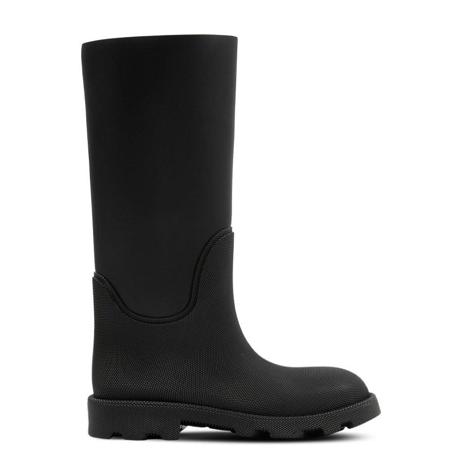 レインブーツ BURBERRY MARSH STAMP RAIN BOOTS IN RUBBER Rubber Marsh Stamp High Boots​ in Black - Women | Burberry