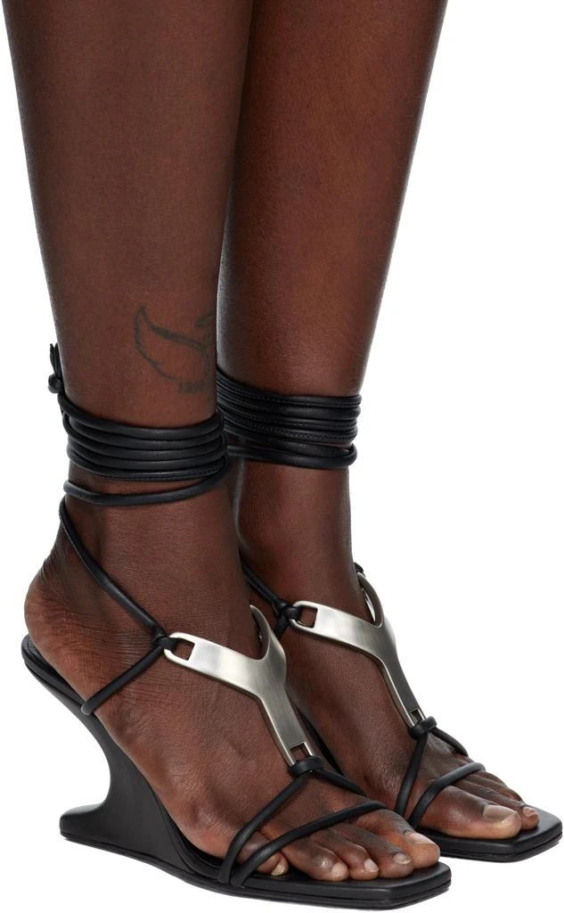 Rick Owens Black Concordians Cantilever 8 Hydra Heeled Sandals 4