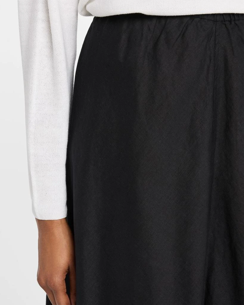 Eileen Fisher Petite A-Line Organic Linen Midi Skirt 5