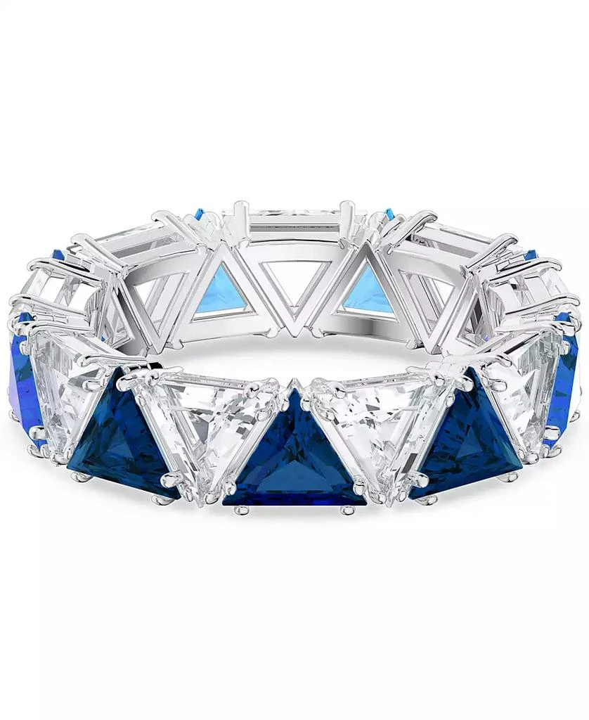 Swarovski Silver-Tone Crystal Trillion Statement Ring 1