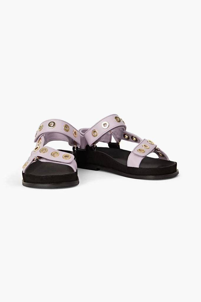 Sandro Eyelet-embellished leather sandals 2