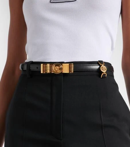 Versace Gianni Ribbon leather belt 4