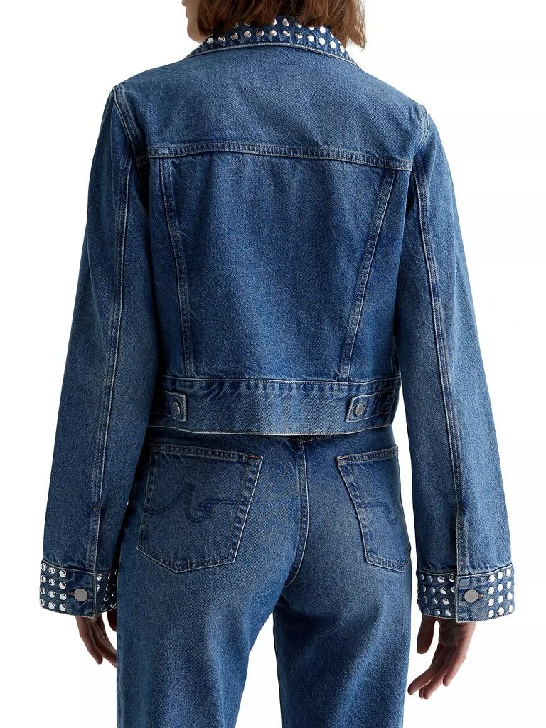 AG Jeans Isa Studded Denim Jacket 4
