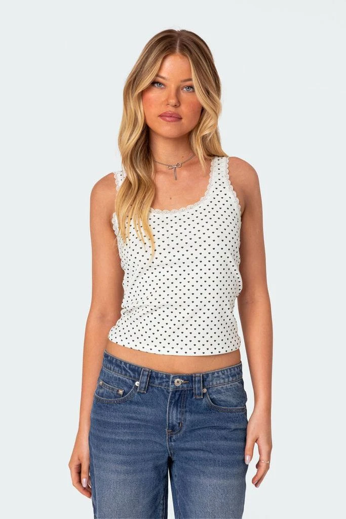 Edikted Lover Girl Printed Tank Top 1