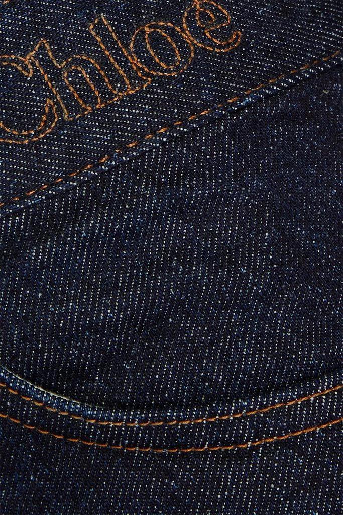 Chloé Embroidered high-rise bootcut jeans 4