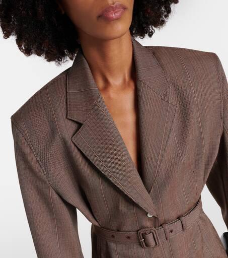 Prada Pinstripe wool jacket 42 - Jackets - Free Shipping