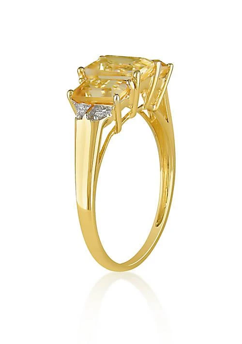 Belk
Co. 10k Yellow Gold Citrine and Diamond Ring 2