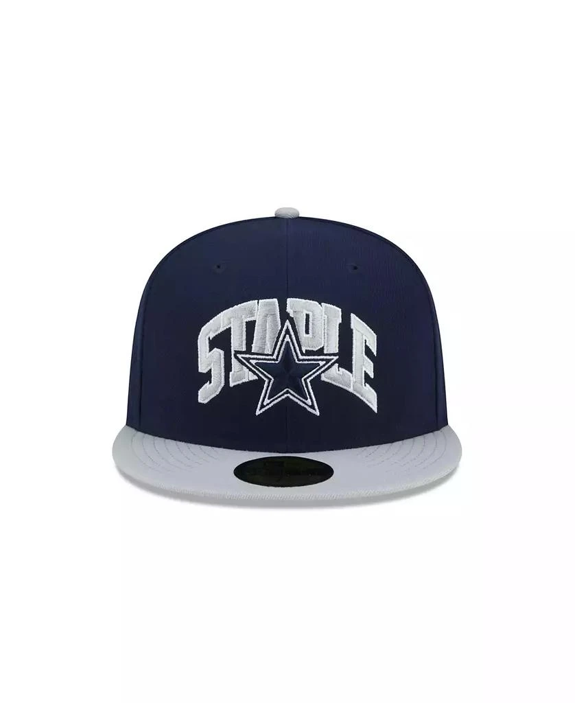 New Era Men's X Staple Navy, Gray Dallas Cowboys Pigeon 59Fifty Fitted Hat 3